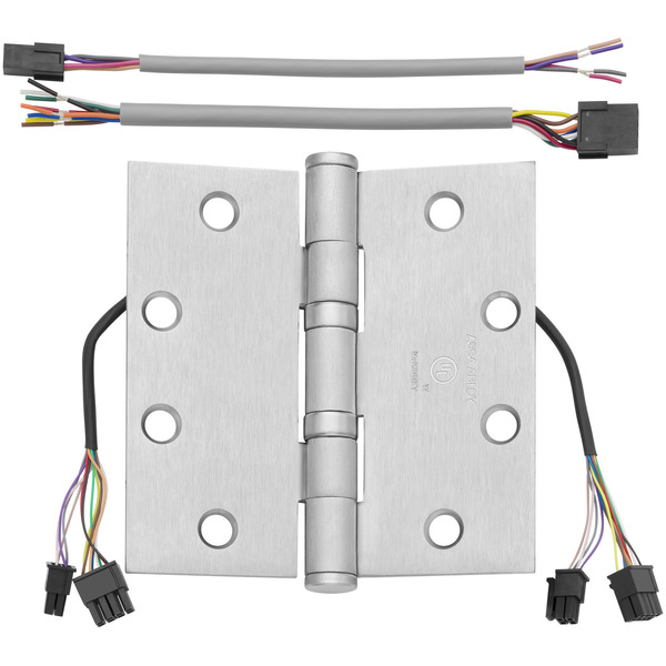 Mckinney Oil Bearing Butt Hinge, 4-1/2" x 4-1/2", US26D, QC12, Standard TA2714 4-1/2x4-1/2 26D QC12